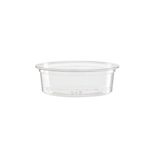 Portionsbecher aus PLA, rund, 50 ml / 2 oz, &Oslash; 7,7 cm, transparent