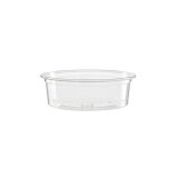 Portionsbecher aus PLA, rund, 50 ml / 2 oz, &Oslash; 7,7 cm, transparent