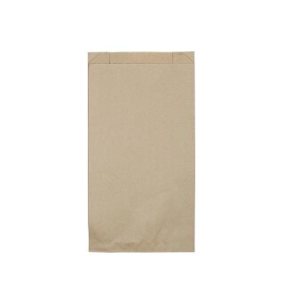 Flachbeutel aus Papier, 15 x 6 cm, braun