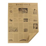 Perga-Ersatz-Einschlagpapier, Zuschnitte, "Newsprint", 500x375mm