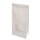 Papier-Blockbodenbeutel, PLA-Sichtfenster, Clipband, PP-Innenbeschichtung, 115x70x245mm, weiß