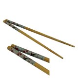 Bambus-Essstäbchen, "Kirschblüte", 240mm, braun