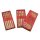 Bambus-Essstäbchen, 5er Set mit Geschenkbox, mit "Asia" Motiv, 240mm, braun-rot