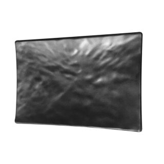 Servier-Teller aus Melamin, schwarz, 25 x 17 x 2,5 cm