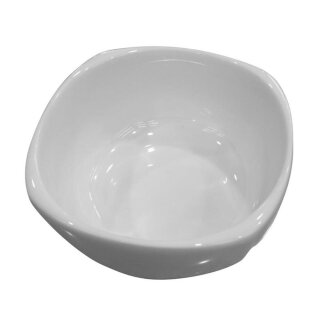Schale aus Keramik, weiß, 10 x 5,5 cm