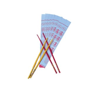 Essstäbchen Hüllen, mit "China" Motiv, 26.5 x 3 cm, weiß