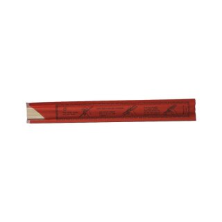 Essstäbchen in Papierhülle, mit China Motiv, Einweg, einzeln verpackt, 21 cm, red-braun