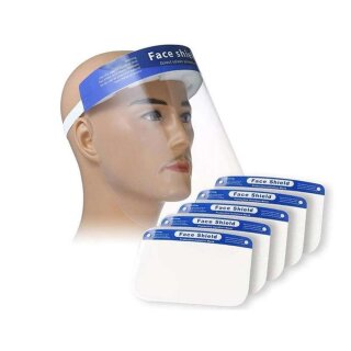 Gesichtsschutz aus Schaumstoff mit Visier, 100 Stk./VE