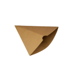 Karton-Pommestüte, "Cone", braun, 175x150mm