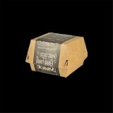 BIO Karton-Burger Box, "Good Food", 80x80x70mm, braun