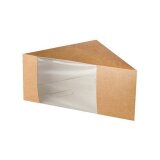 Sandwichboxen aus Pappe, Sichtfenster aus PLA, 12,3 x 8,2...