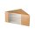 Sandwichboxen aus Pappe, Sichtfenster aus PLA, 12,3 x 8,2 x 12,3 cm, braun