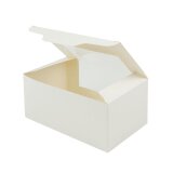 BIO Karton-Cupcake Box, PLA-Sichtfenster, 2er, 180x110x80mm, weiß
