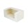 BIO Karton-Cupcake Box, PLA-Sichtfenster, 2er, 180x110x80mm, weiß