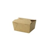 Food-Box, Karton, Bio-Beschichtung, kraftbraun, 600 ml,...