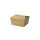 Karton-Menü-Box, Bio-Beschichtung, 600ml, 125x105x65mm, braun