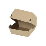 Burger-Box aus Kraftkarton, 9 x 9 x 7 cm, kraftbraun