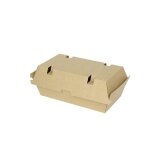Snack-Box, Karton, rechteckig, braun, 21 x 11 x 8,5 cm