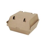 BIO Karton-Burger-Box, 170x155x100mm, Kraft-Braun