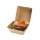 BIO Karton Burger-Box, eckig, 168x154x98mm, braun